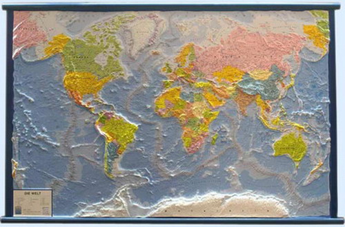 Рельефная карта мира
