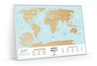 Скретч-карта мира Holiday World Lagoon Travel Map 