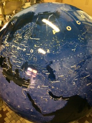Глобус Космический снимок Земли d=130 на пластиковой подставке
