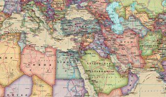 Карта Мира политическая в стиле ретро 160 х 110 см, GlobusOff