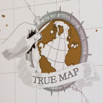 Карта Мира со скретч слоем TrueMap