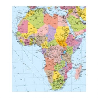 Политико-административная карта Африки, 120 х 150 см GlobusOff