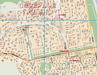 Административная карта "Москва с каждым домом", 1:21Т