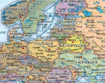 Карта-пазл "Европа политическая"