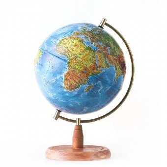 Глобус Земли Элеганс физический рельефный, d=32 см