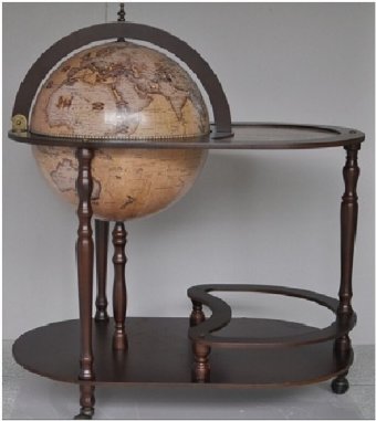 Глобус-бар напольный со столиком d=42см, арт. 71328
