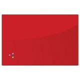 Доска магнитно-маркерная стеклянная BRAUBERG красная, 60х90 см, 3 магнита