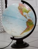 Географический рельефный глобус с подсветкой d=32 см