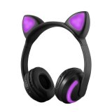 Светящиеся наушники "Ушки кошки" с подсветкой и Bluetooth