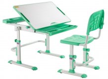 Комплект парта и стул трансформеры Disa Green Cubby