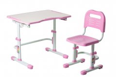 Комплект парта и стул трансформеры Vivo II Pink Fundesk