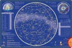 Подтарельник ребристый "Карта северного полушария Звездного неба"
