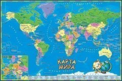 Коврик для творчества "Детская политическая карта мира"