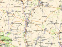 Административная карта Луганской Народной Республики 120х72 см, 1:350 000