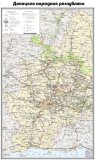 Административная карта Донецкой Народной Республики 120х72 см, 1:350 000