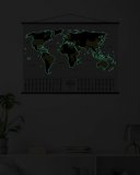 Скретч-карта светящаяся Travel Map Glow World 80*60 см