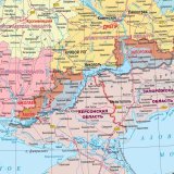 Карта СВО в Украине, ЛНР, ДНР, Херсонской и Запорожской областей 150х107 см, 1:990 000