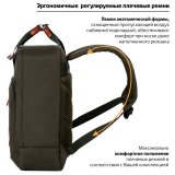 Рюкзак BRAUBERG FRIENDLY молодежный, хаки, 37х26х13 см, 270091