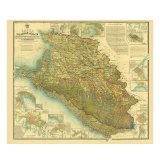 Карта Кубанской области 1902 год 120 х 150 см, GlobusOff