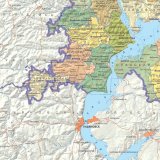 Политическая карта Татарстана 120 х 180 см, GlobusOff