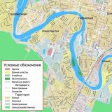 Карта Краснодара с названиями улиц GlobusOff 115 х 115 см