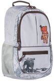 Школьный рюкзак для учеников средних классов "Экзотика" TIGER FAMILY 3905, серый цвет