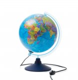Глобус Земли политический с подсветкой d=25 см
