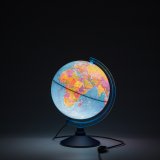 Глобус Земли политический с подсветкой d=25 см