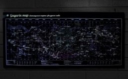 Gagarin Map светящаяся карта звездного неба Гагарин, 83*39 см