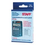 Калькулятор карманный STAFF STF-883, 8 разрядов, двойное питание