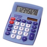 Калькулятор настольный CITIZEN SDC-450NBLCFS , 8 разрядный с двойным питанием