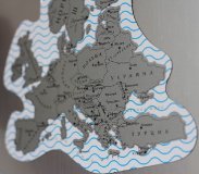 Магнитная карта Мира со скретч слоем True Map Puzzle Silver