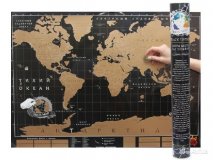 Карта Мира со скретч слоем True Map Black Edition