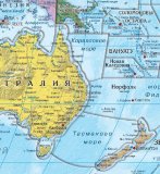 Карта-пазл "Австралия и Океания"