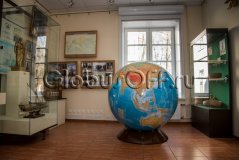 Физический глобус 130 см с кругосветными экспедициями Крузенштерна и Лисянского