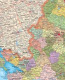 Административная карта Российской Федерации на английском языке, 1:5,5млн