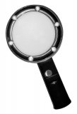 Лупа ANYSMART ручная круглая 5х, 75 мм, с подсветкой (6 LED), черная ZB666-075