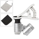 Микроскоп ANYSMART 60x мини, с креплением для смартфона, подсветкой (2 LED) и ультрафиолетом (9882-W)
