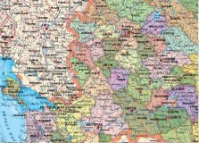 Политико-административная карта Российской Федерации, 1:11М на рейках