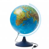 Глобус Земли с двойной картой и подсветкой, d=40 см