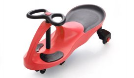 Машинка-каталка детская "БИБИКАР" полиуретановые колеса, красная