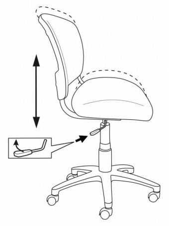 Детское компьютерное кресло Бюрократ CH-W296NX/15-48