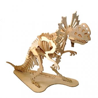 Конструктор деревянный 3D-пазл "Большой динозавр"