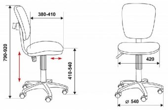 Детское компьютерное кресло Бюрократ CH-204NX/DINO-Y