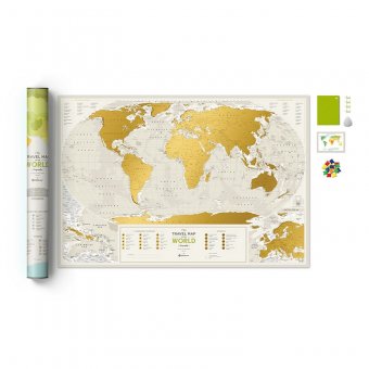 Скретч-карта мира Geograghy World Travel Map 