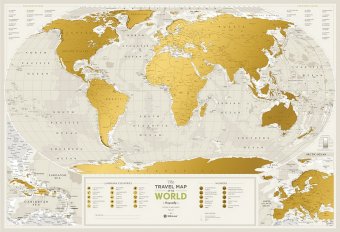 Скретч-карта мира Geograghy World Travel Map 