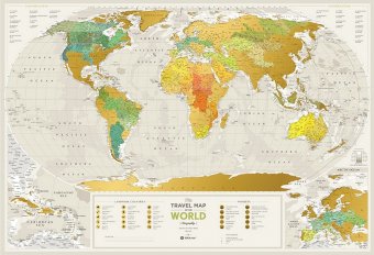 Скретч-карта мира Geograghy World Travel Map 