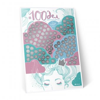 Мотивационный постер для девочек 100 дел TrueGirl edition