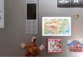 Сувенирная рельефная карта Китая на магните