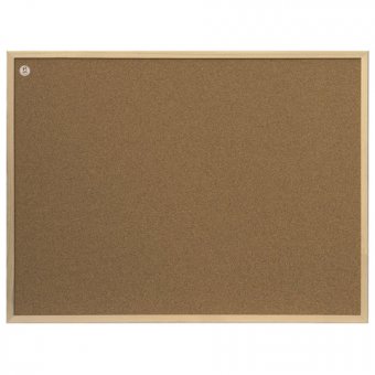 Доска пробковая 80x60см, деревянная рамка, ECO "2х3"   TC86/C